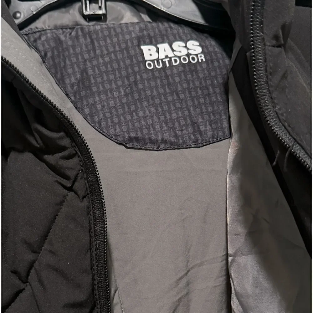Bass Outdoor Women's Glacier Hooded Hiking Jacket-Black
